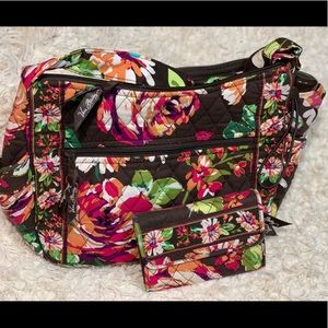 Vera Bradley “English Rose” On the Go Bag